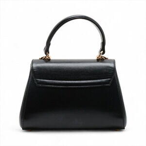 Gucci Leather Handbag Horsebit Black